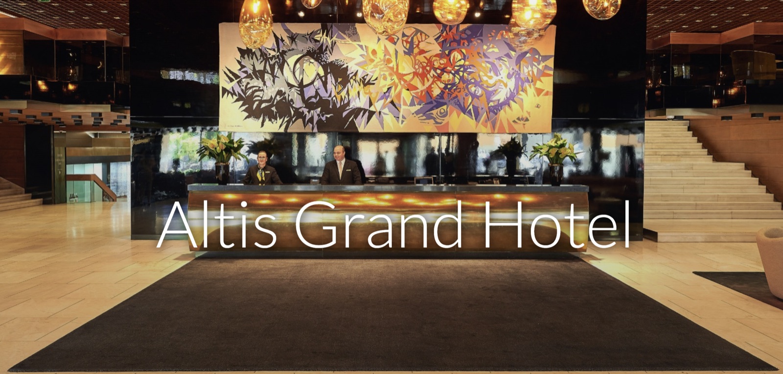 Recepção do Altis Grand Hotel, em Lisboa